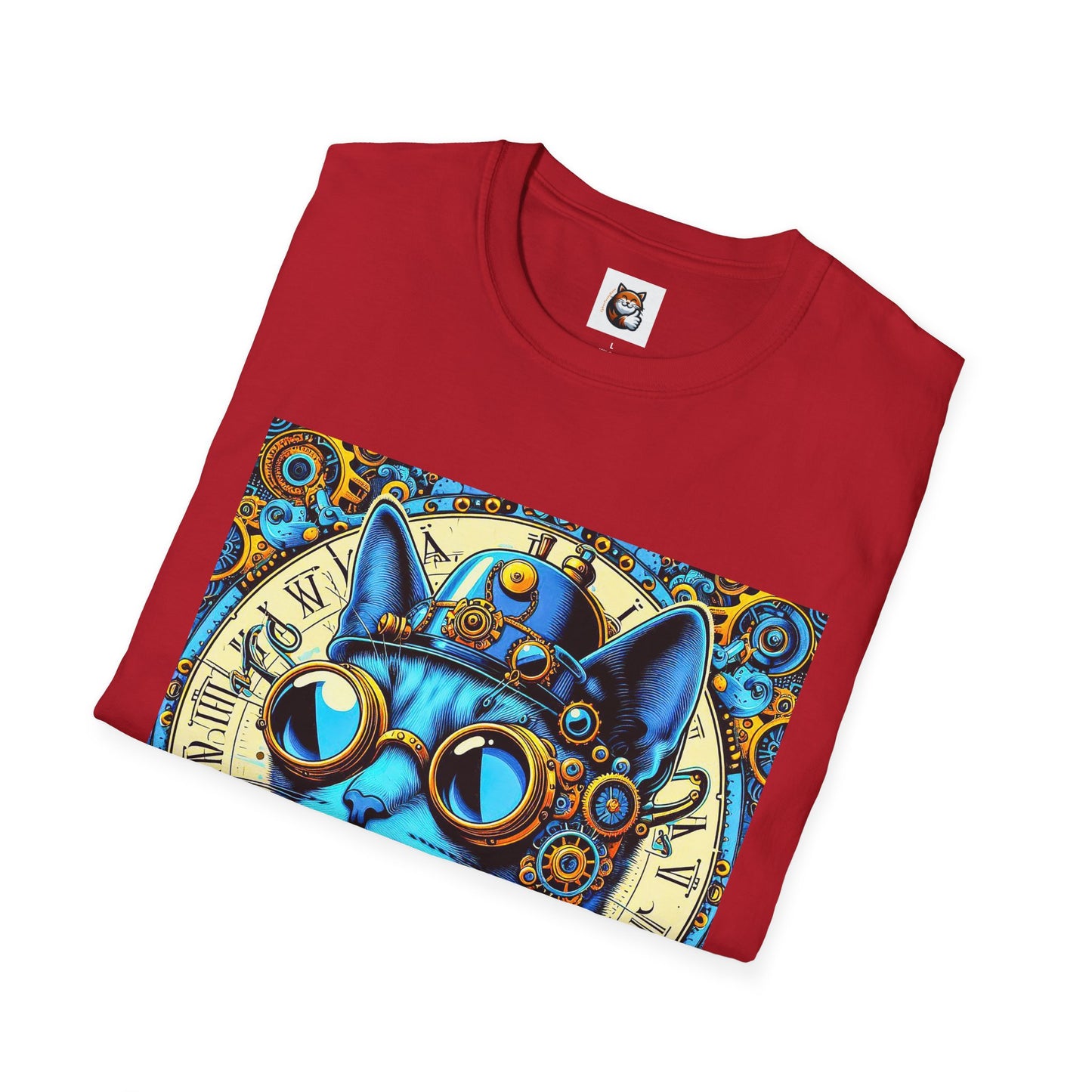 Russian Blue Cat steam punk T-Shirt