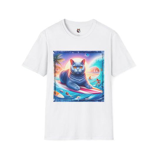 British Shorthair ocean Softstyle T-Shirt