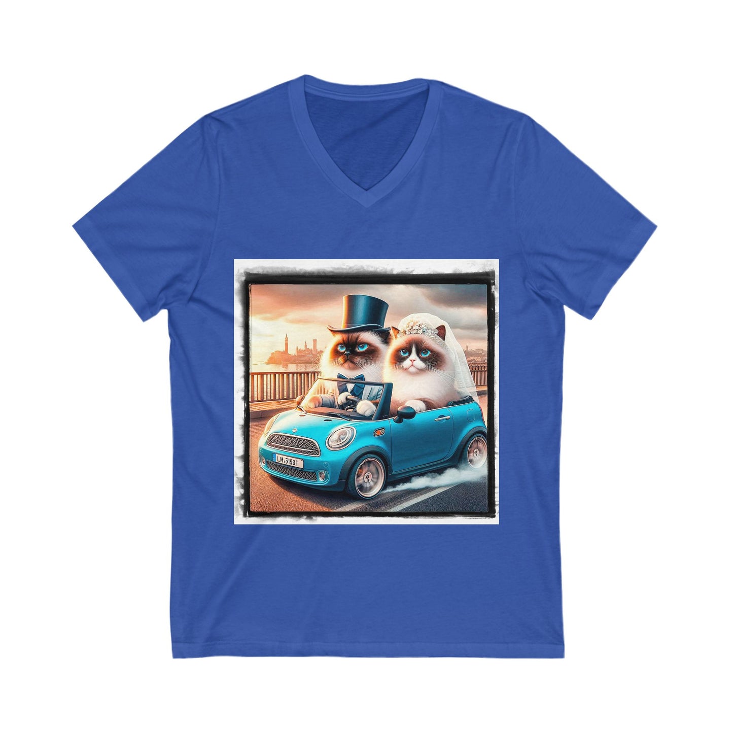 Wacky Birman Unisex Jersey Short Sleeve V-Neck Tee