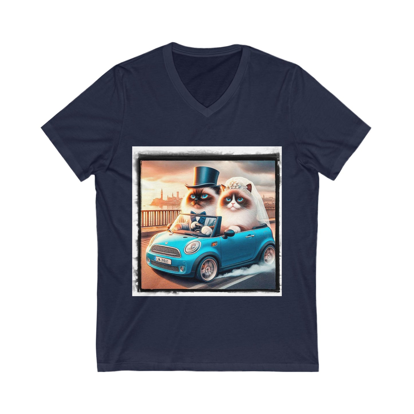 Wacky Birman Unisex Jersey Short Sleeve V-Neck Tee