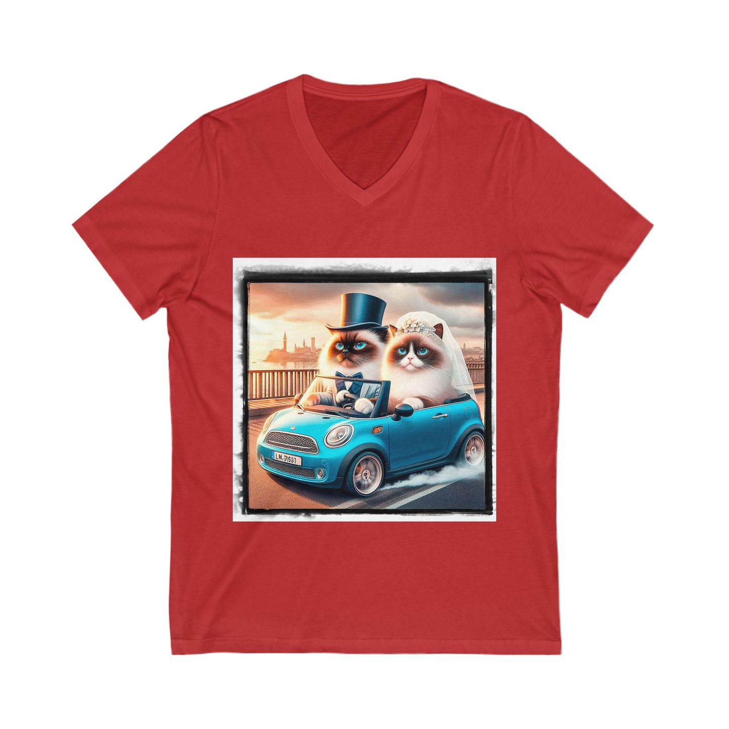 Wacky Birman Unisex Jersey Short Sleeve V-Neck Tee