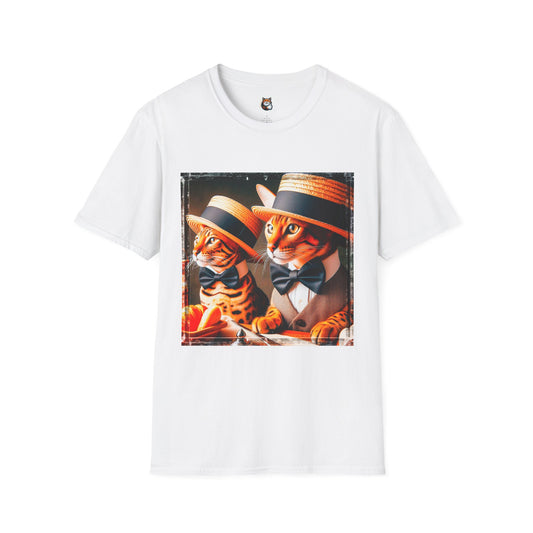 Bengal Unisex  hats and bow tie Softstyle T-Shirt