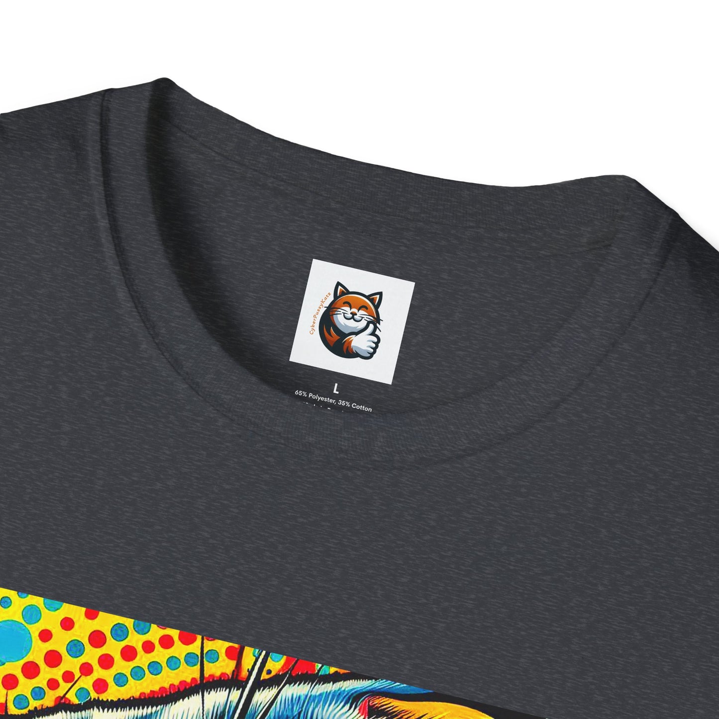 Scottish Fold Cat yellow comic book shirt