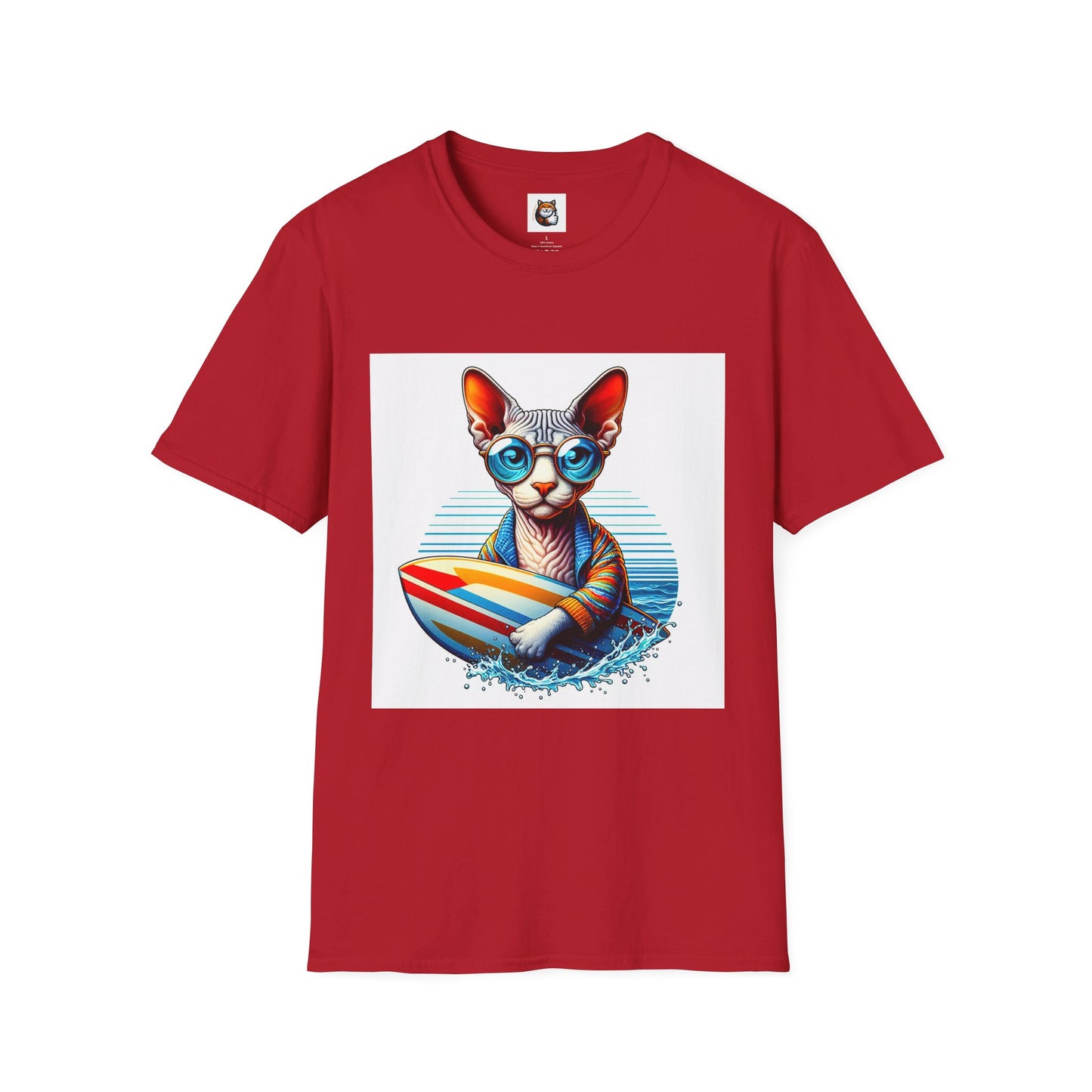 Devon Rex Cat Unisex Softstyle T-Shirt