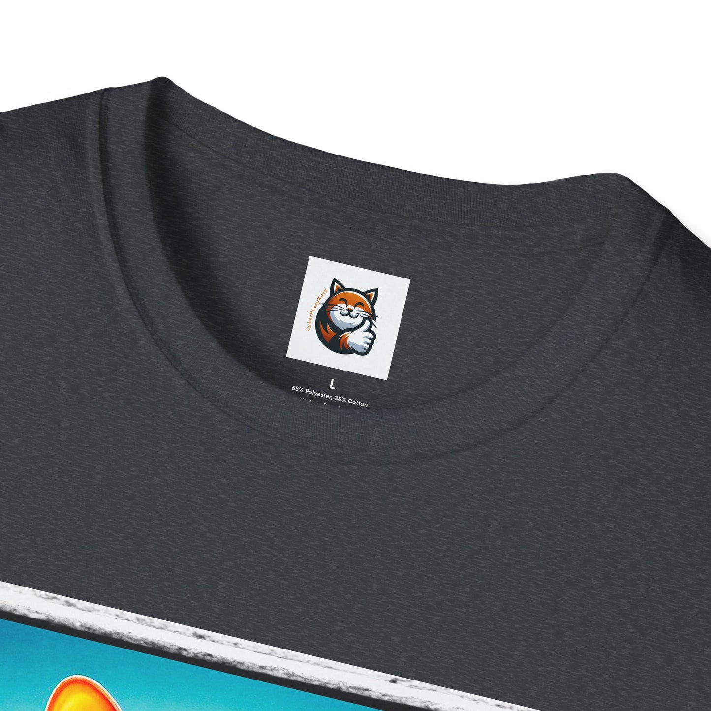 Cornish Rex Cat beach surfer  T-Shirt