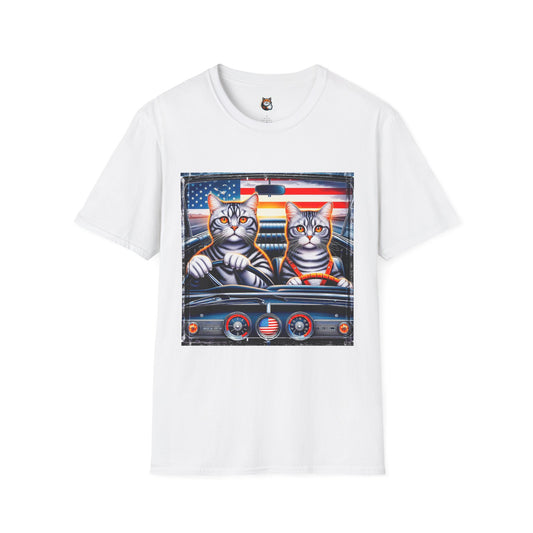 Wacky American driving friebds Unisex Softstyle T-Shirt
