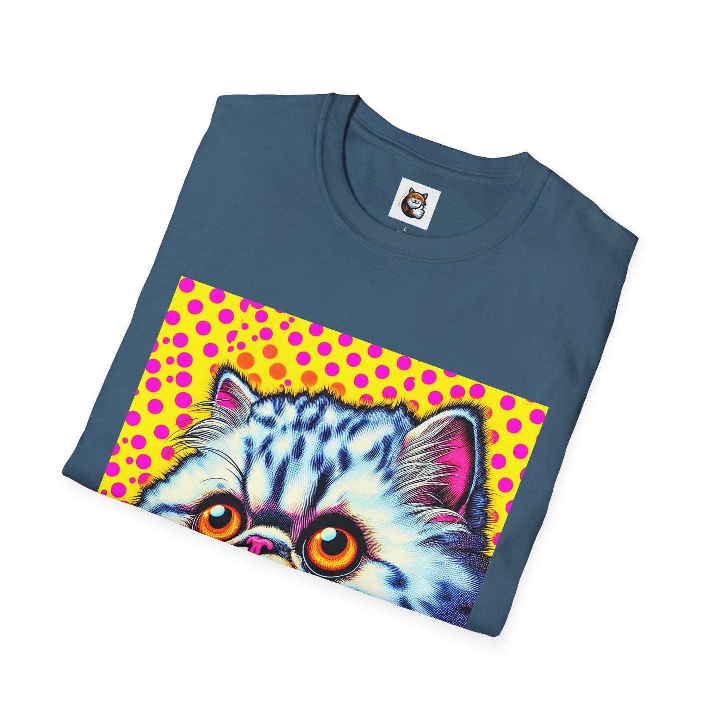 Selkirk Rex Cat T-Shirt comic book cutie