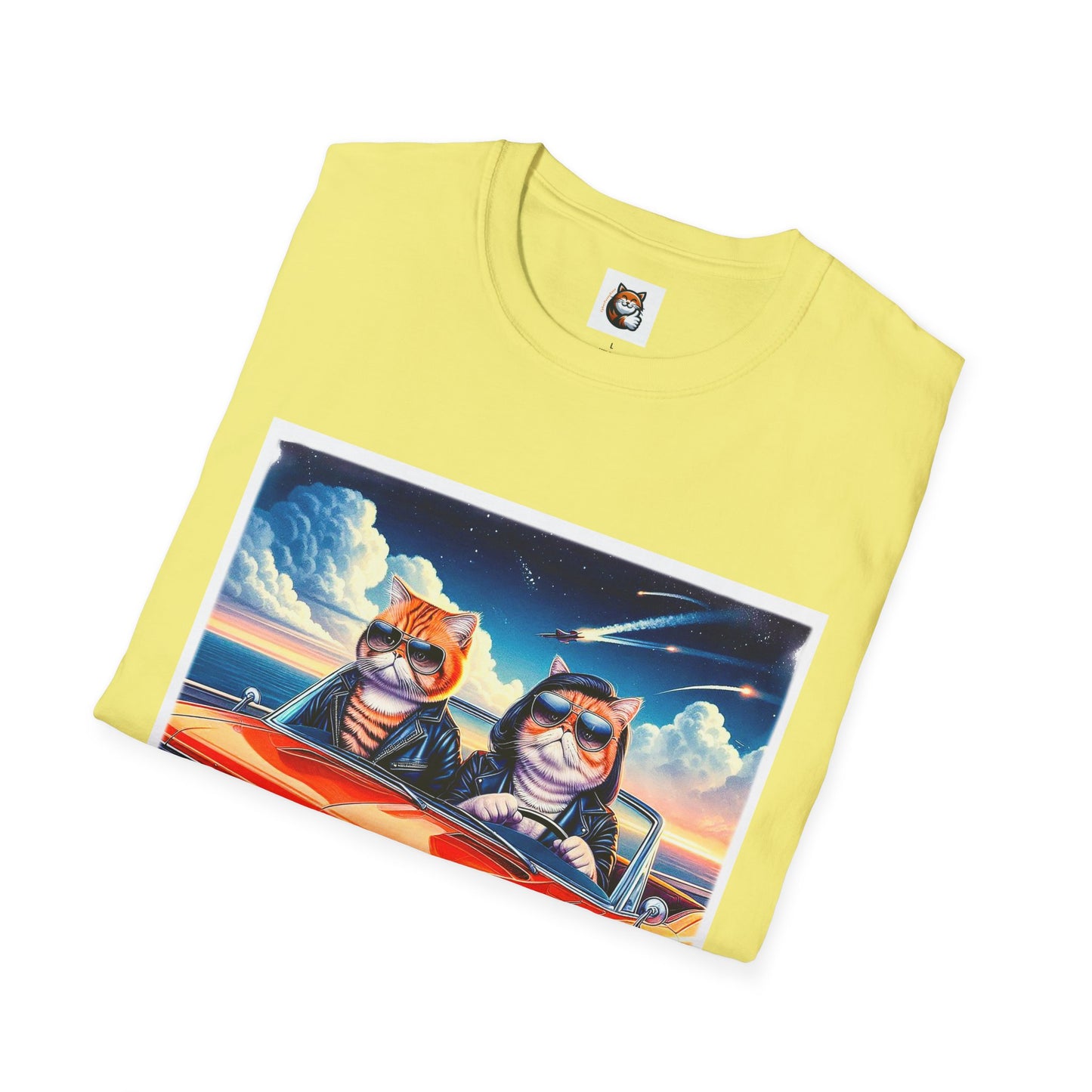 Wacky Exotic Shorthair Cat Unisex Softstyle T-Shirt