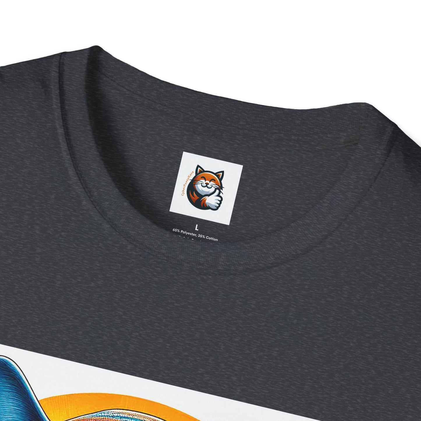 Russian Blue Cat Unisex Softstyle T-Shirt