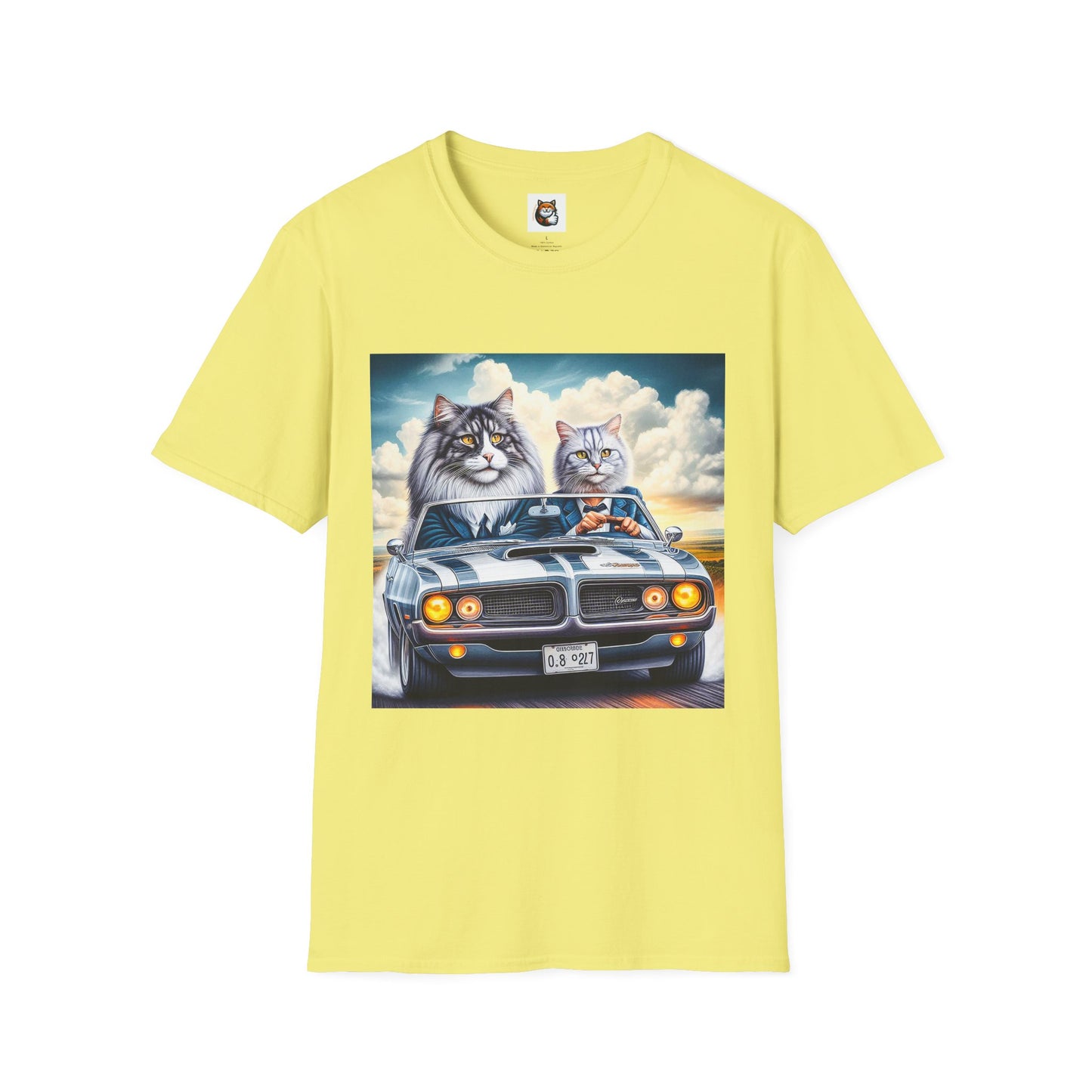 Wacky Norwegian Forest Cat Unisex Softstyle T-Shirt