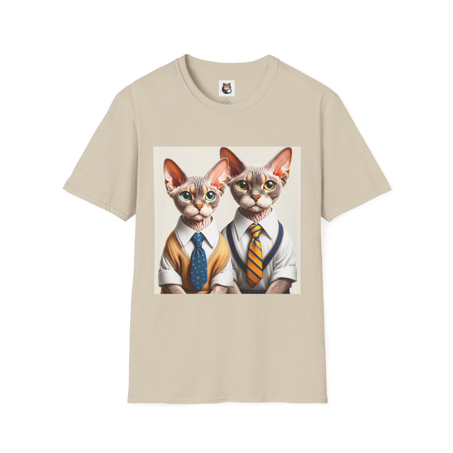 Devon Rex Cat suits Softstyle T-Shirt