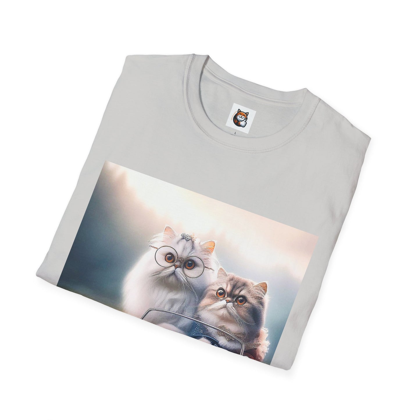 Wacky Persian Cat Unisex Softstyle T-Shirt