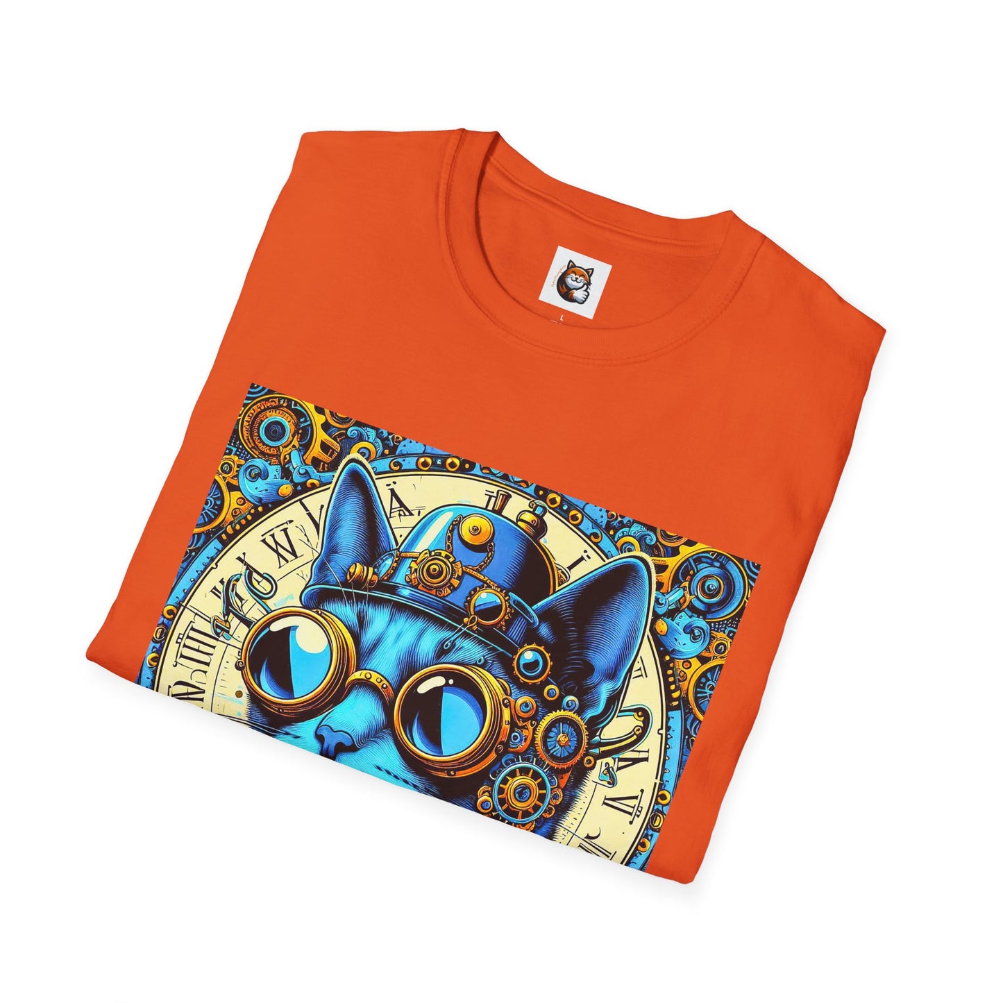 Russian Blue Cat steam punk T-Shirt