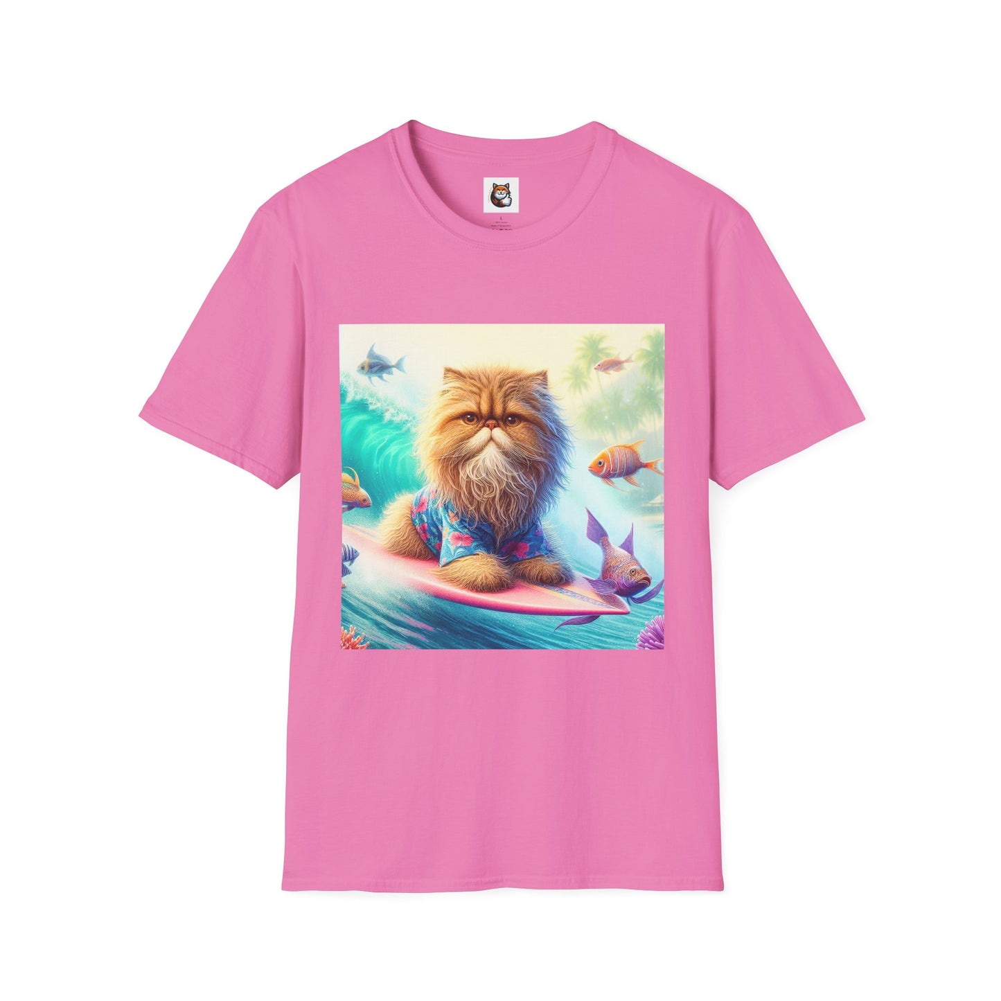 Selkirk Rex Cat T-Shirt angry surfer