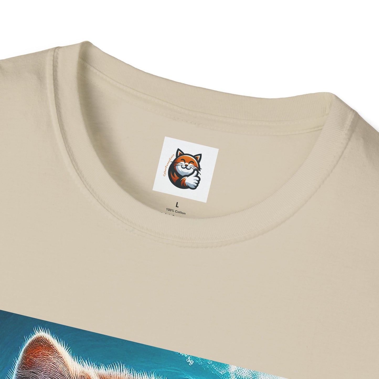 Selkirk Rex Cat T-Shirt old guy surfer