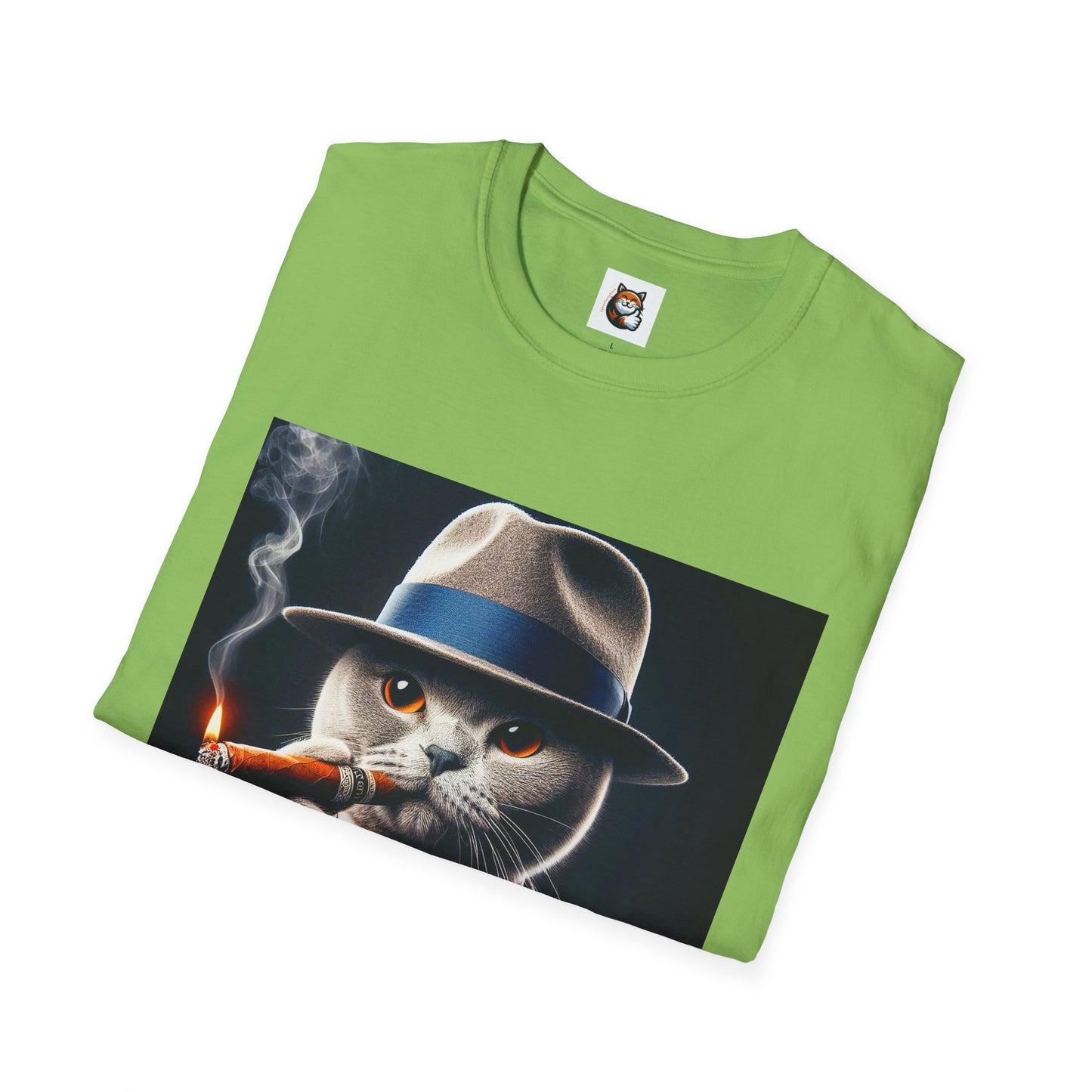 Russian Blue Cat  smoking and cigars T-Shirt