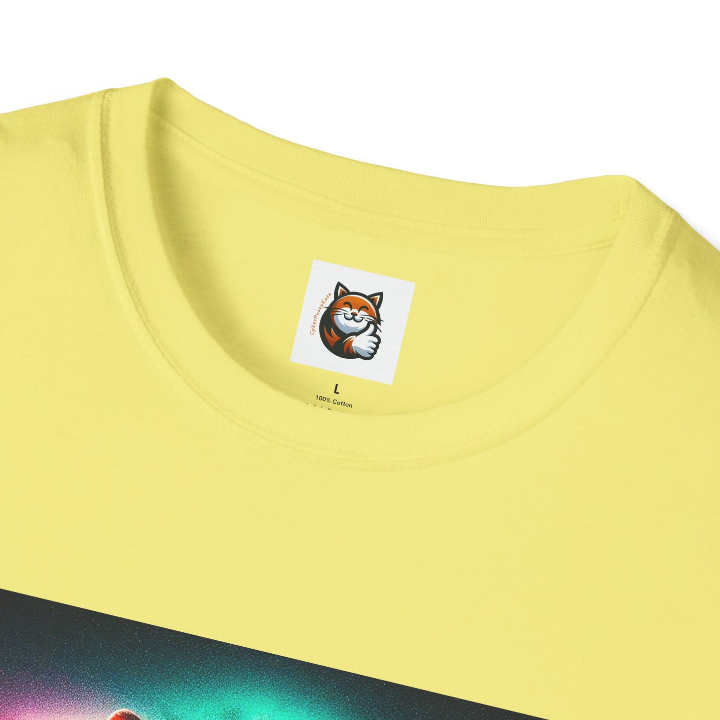 Devon Rex rainbow  Unisex Softstyle T-Shirt
