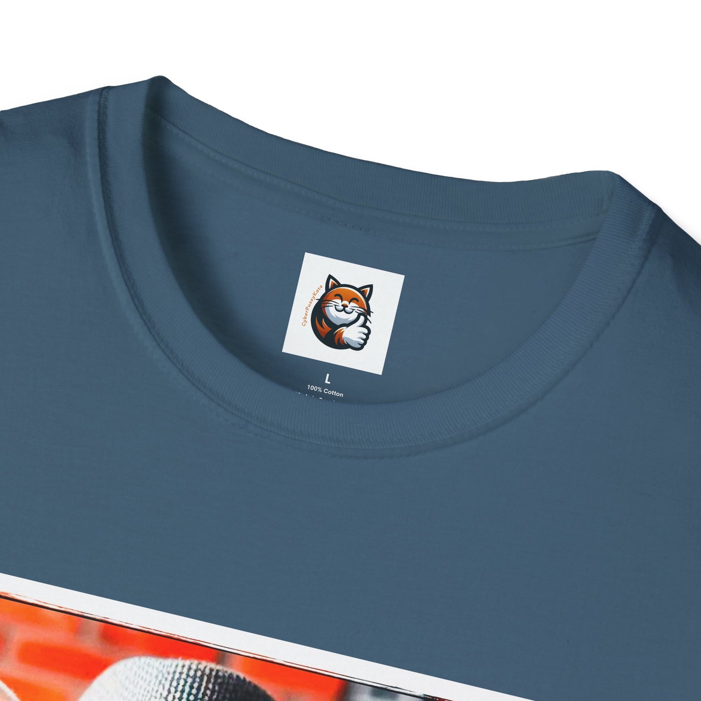 Devon Rex Cat hat and tie Softstyle T-Shirt