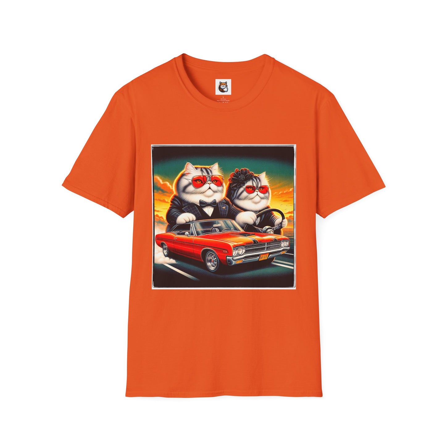 Wacky Exotic Shorthair Cat Unisex Softstyle T-Shirt