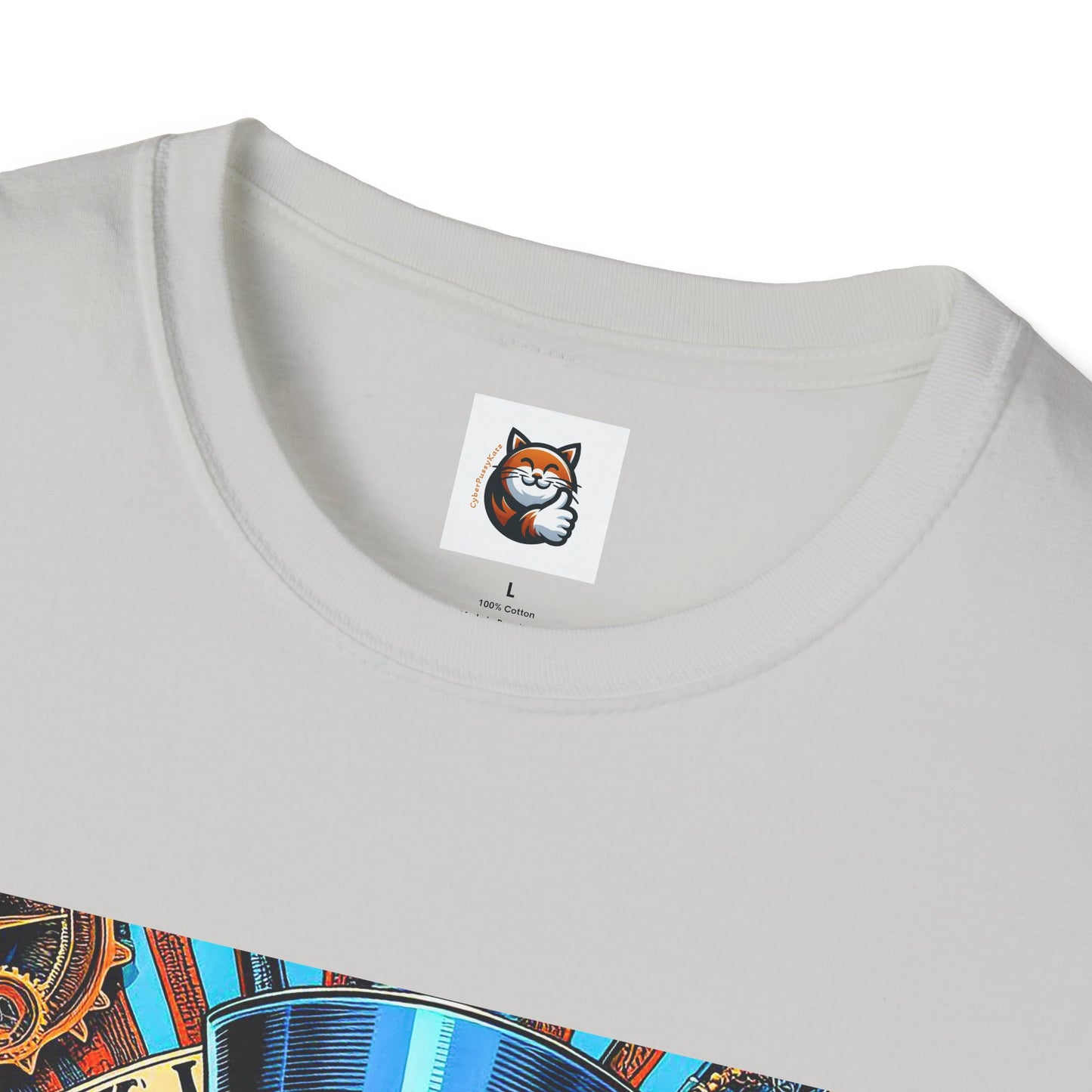 Russian Blue Cat Unisex Softstyle T-Shirt