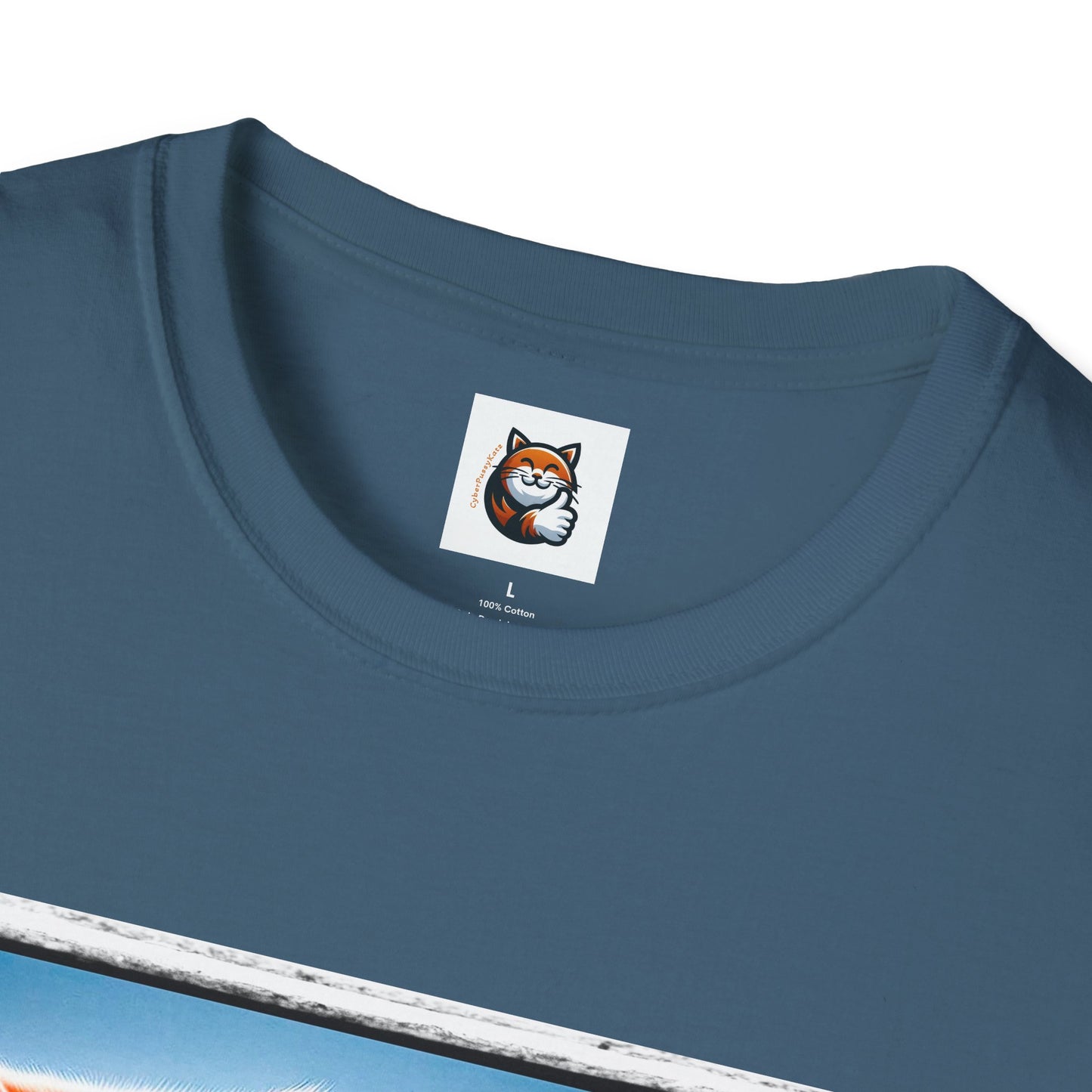 Wacky Exotic Shorthair Cat Unisex Softstyle T-Shirt