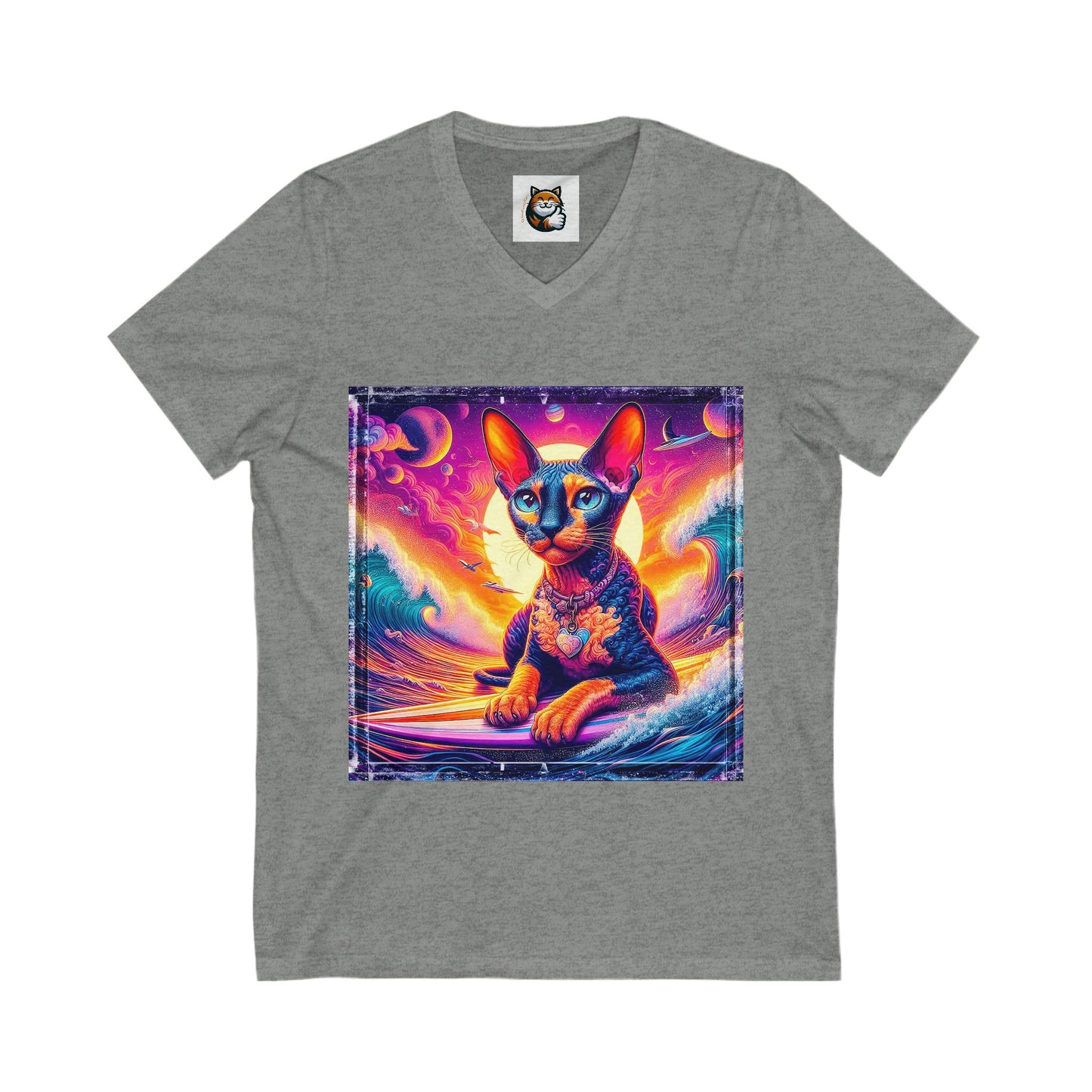 Cornish Rex Cat pretty sunset shirt