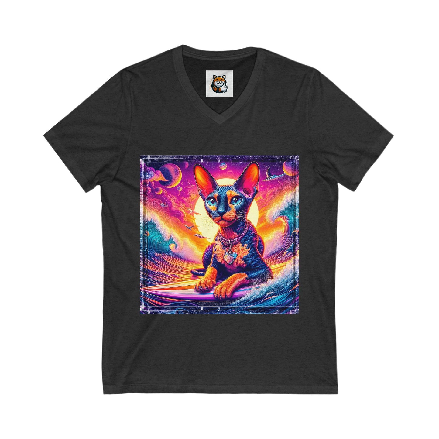 Cornish Rex Cat pretty sunset shirt