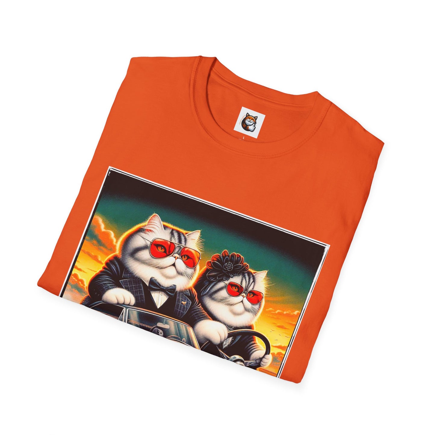 Wacky Exotic Shorthair Cat Unisex Softstyle T-Shirt
