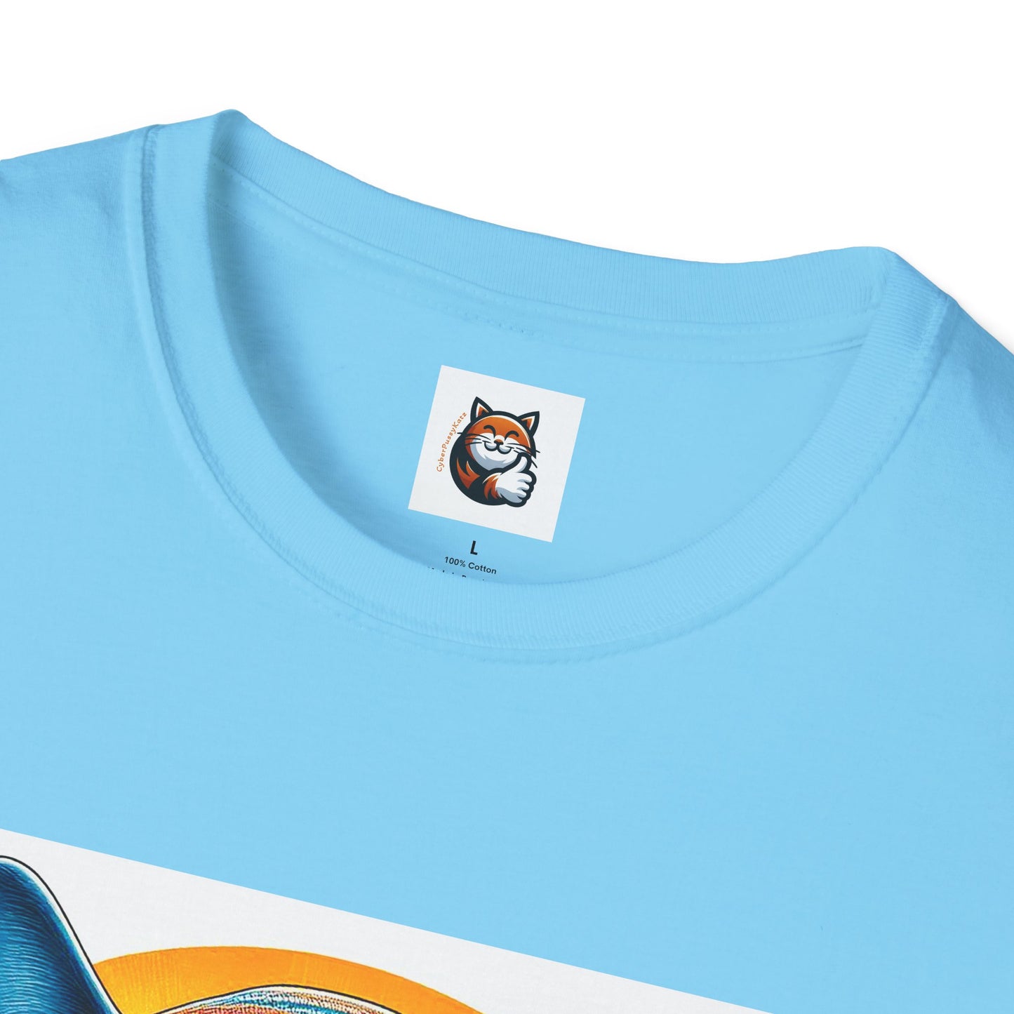 Russian Blue Cat Unisex Softstyle T-Shirt