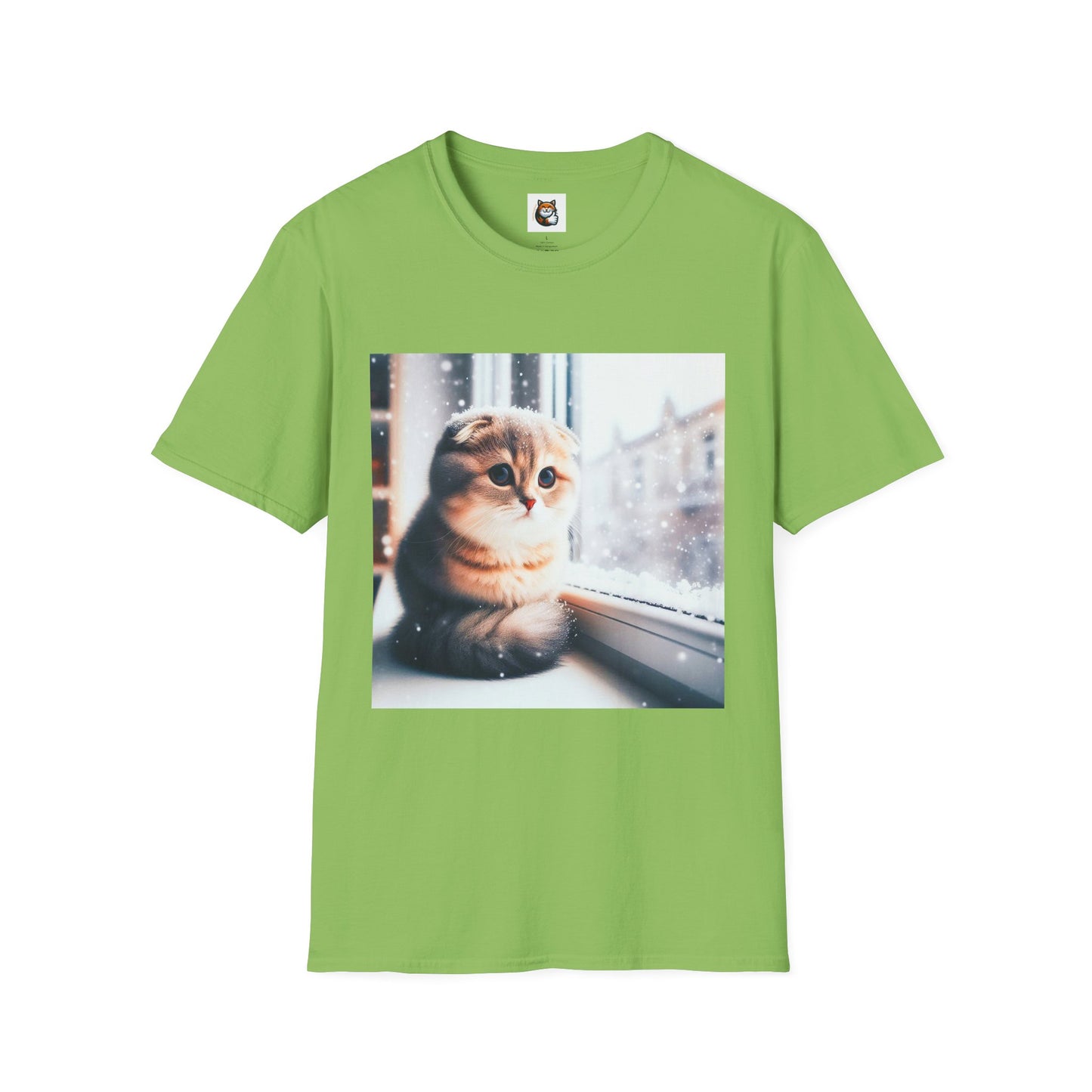 Scottish Fold Cat snow kitty  T-Shirt