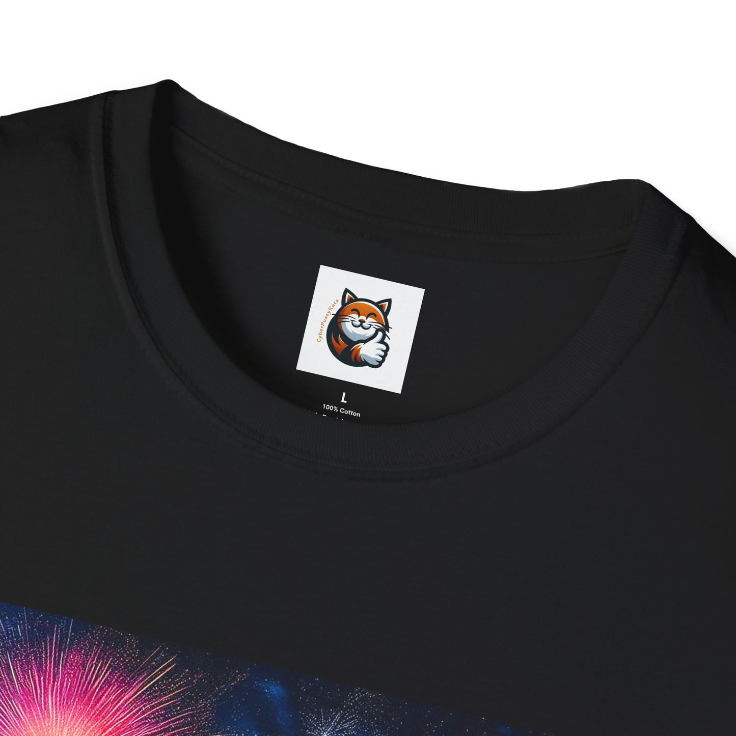 Wacky Domestic Cat Unisex Softstyle T-Shirt
