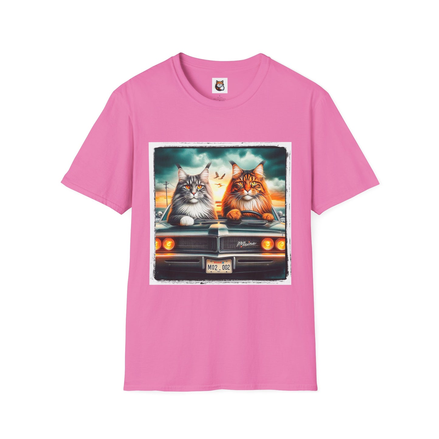 Wacky Maine Coon Unisex Softstyle T-Shirt
