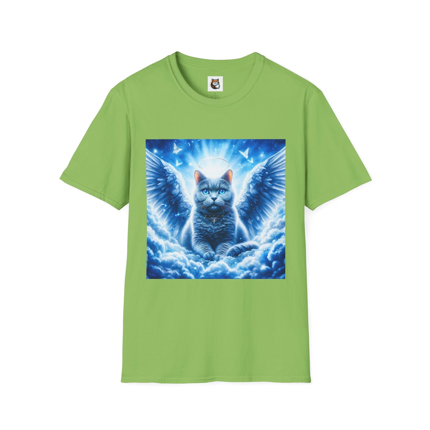 Russian Blue Cat Unisex Softstyle T-Shirt