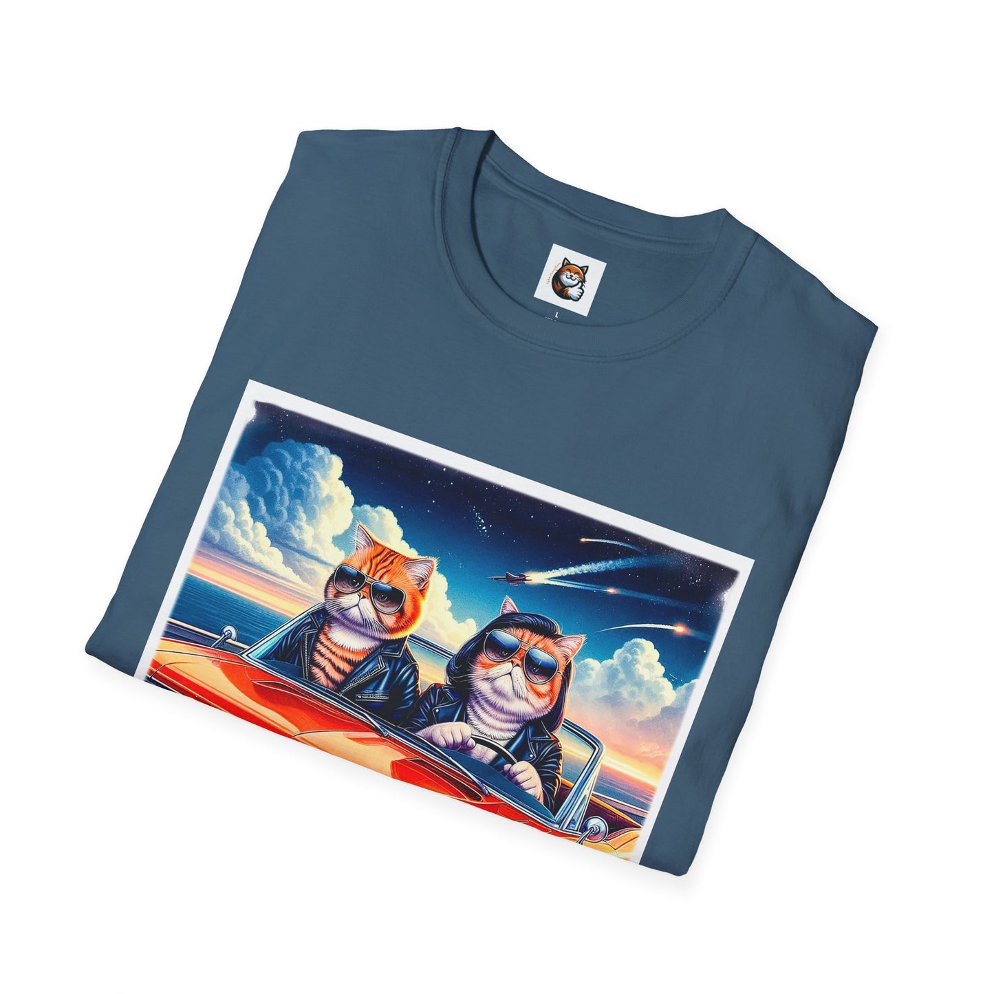 Wacky Exotic Shorthair Cat Unisex Softstyle T-Shirt