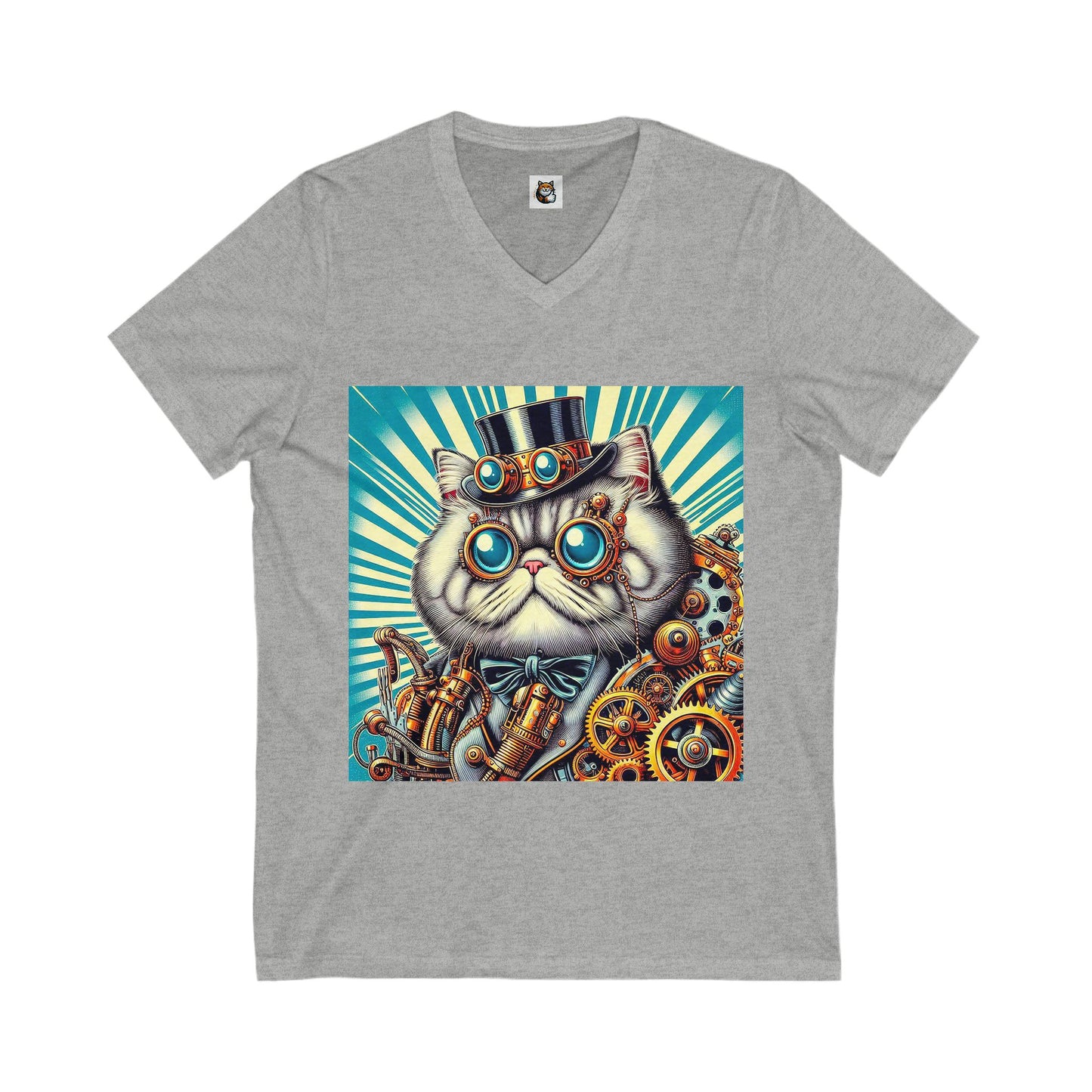 Selkirk Rex Design V-Neck steam punk