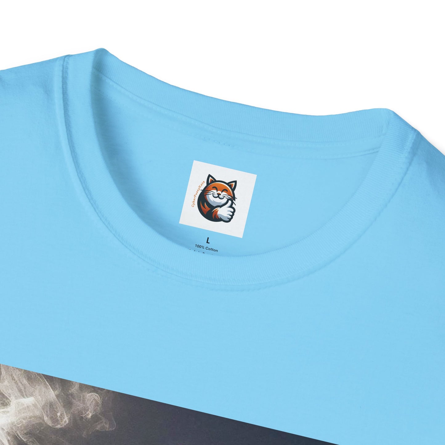 Russian Blue Cat Unisex Softstyle T-Shirt