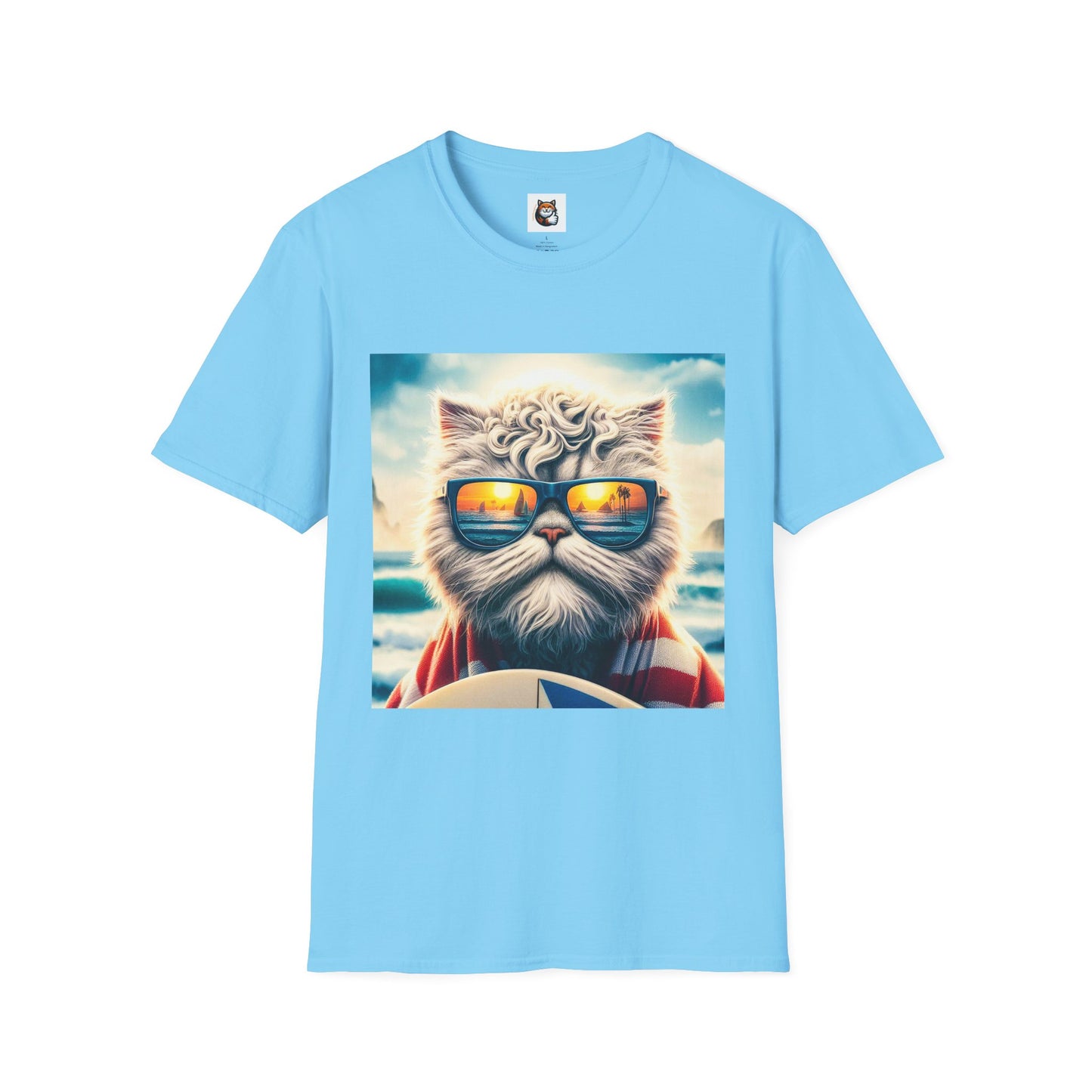Selkirk Rex Cat T-Shirt  beach day
