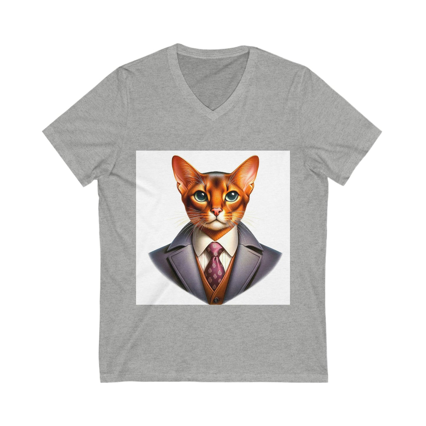 Abyssinian businessman Jersey Short Sleeve V-Neck Tee