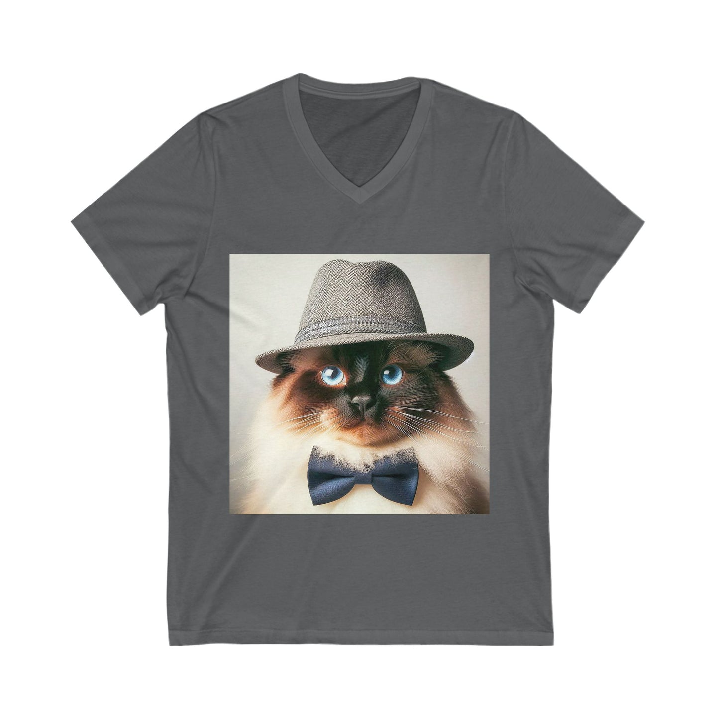Birman hat Jersey Short Sleeve V-Neck Tee