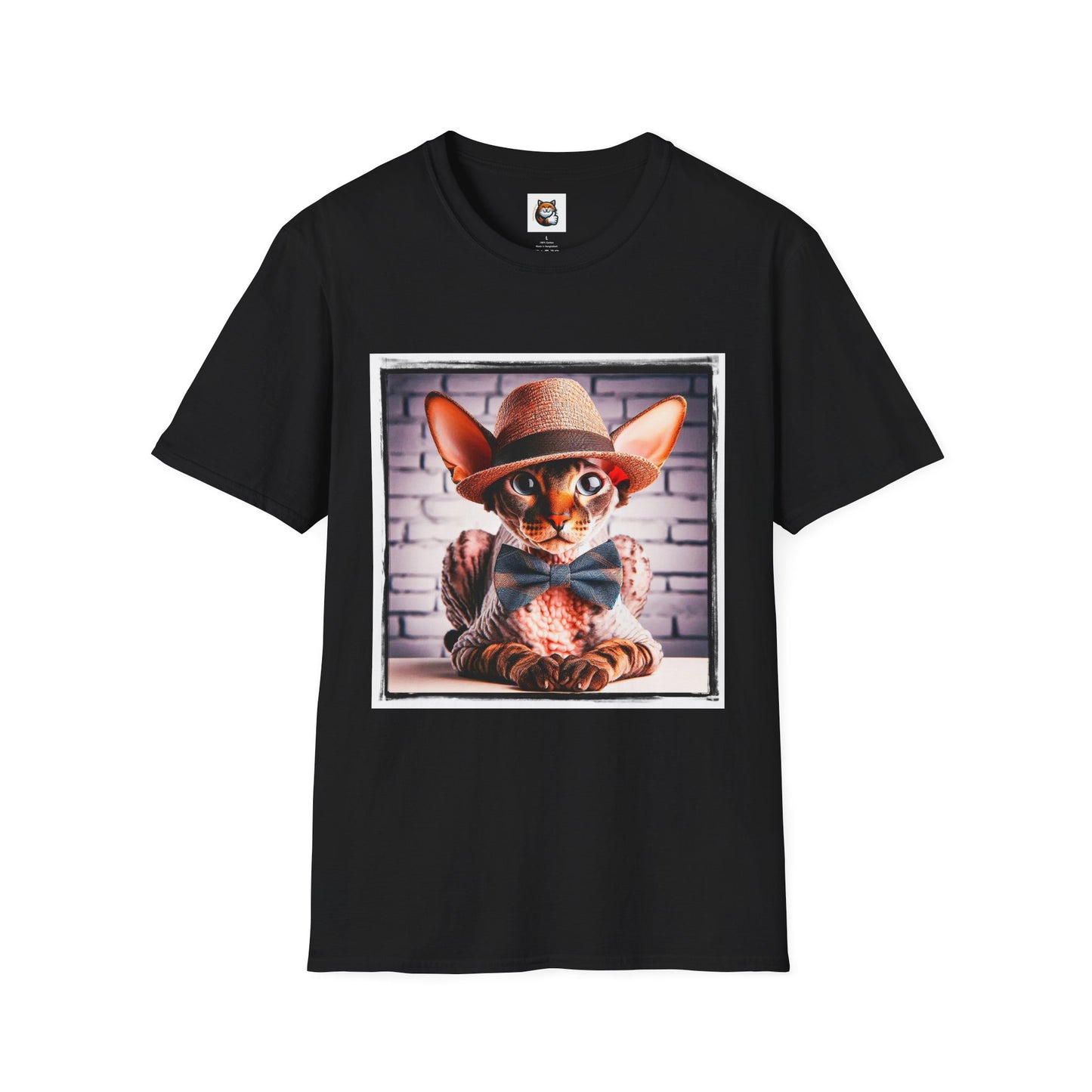 Cornish Rex Cat bow tie and hat T-Shirt