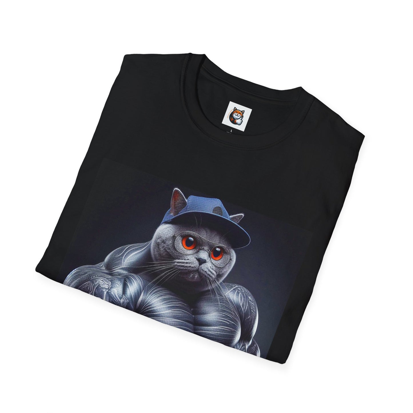 Russian Blue Cat arm day  T-Shirt