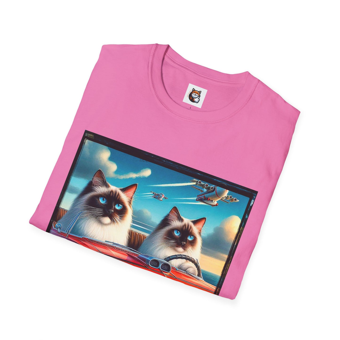 Wacky Birman night driving Softstyle T-Shirt