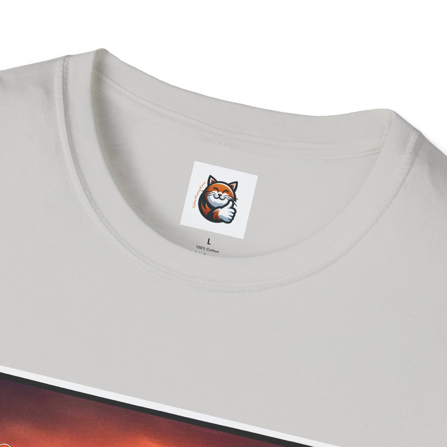 Wacky  Devon Rex Cats driving  Unisex Softstyle T-Shirt