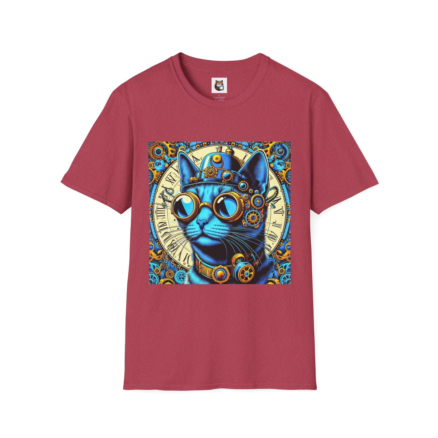 Russian Blue Cat steam punk T-Shirt