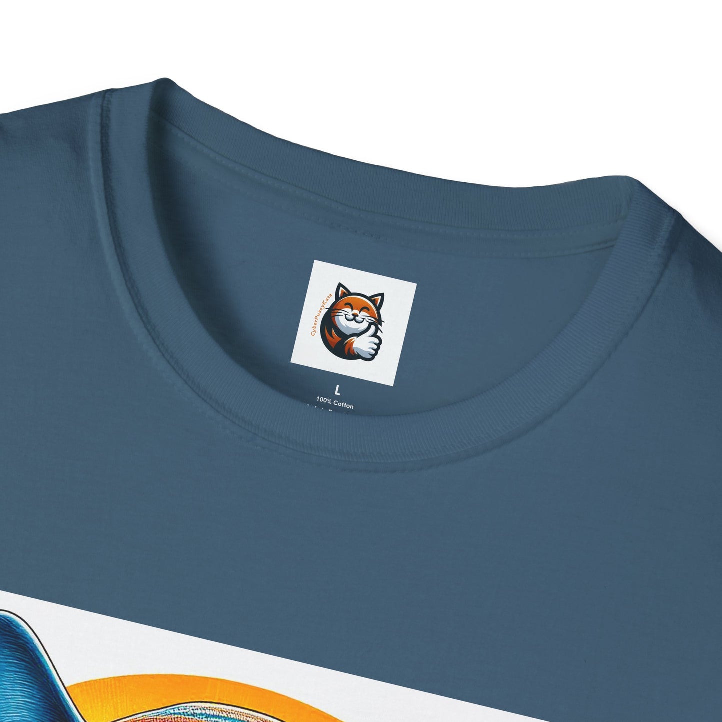 Russian Blue Cat Unisex Softstyle T-Shirt