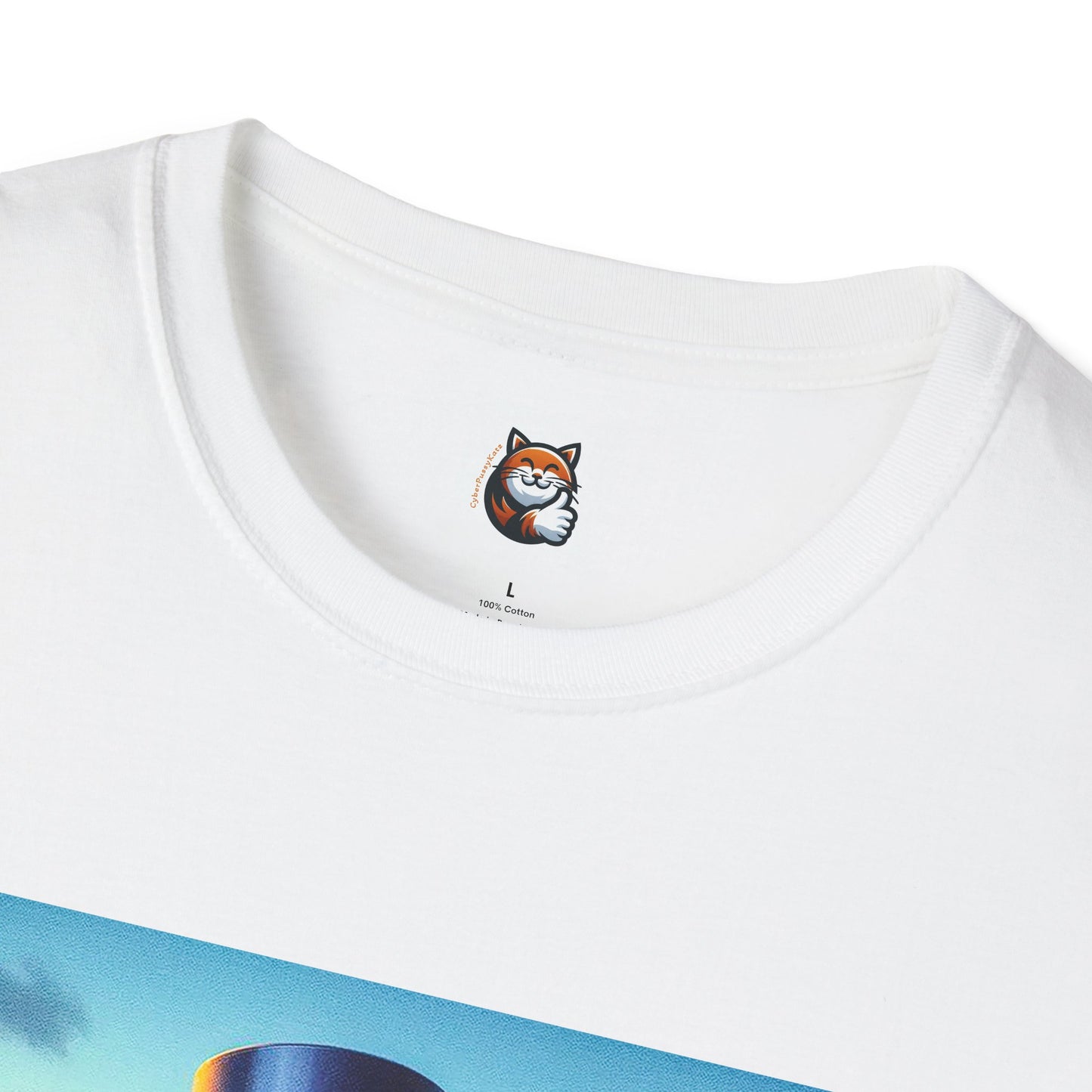Russian Blue Cat driving couple  T-Shirt