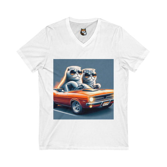 Scottish Fold Cat cool friends driving shirt