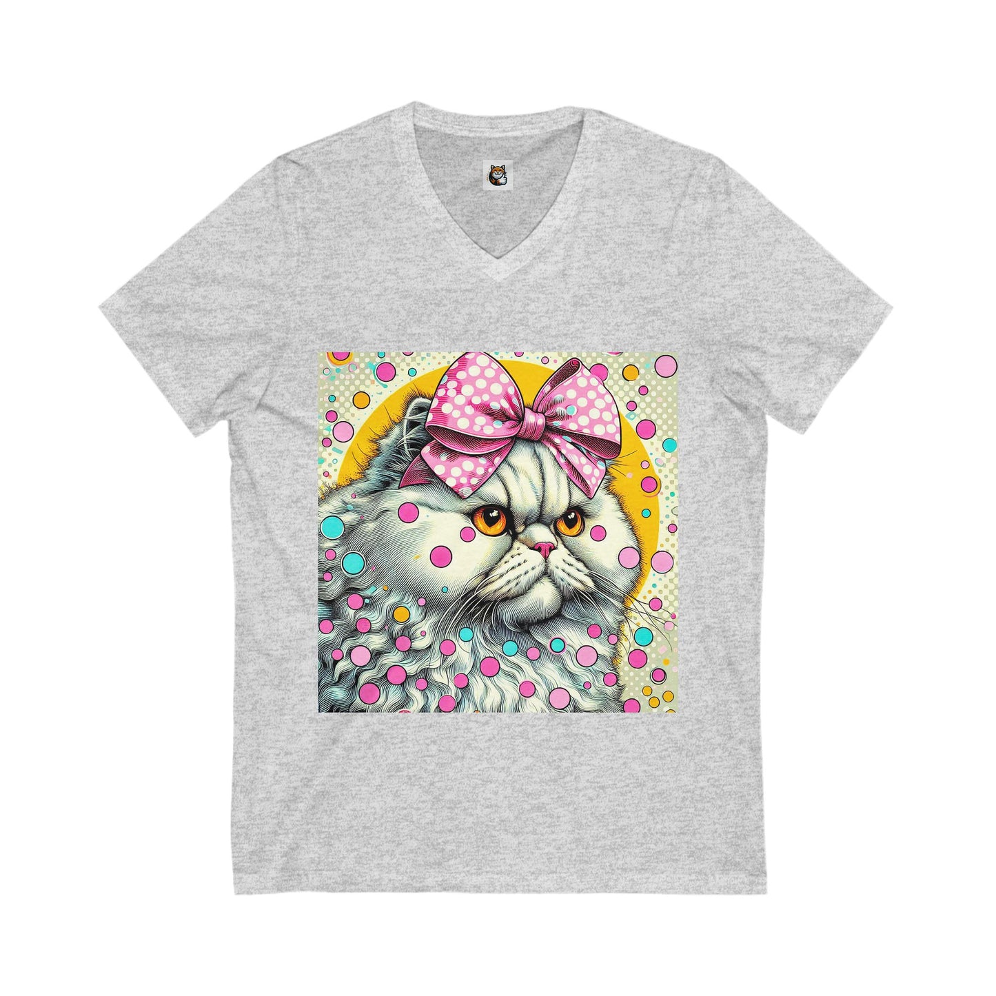 Selkirk Rex  V-Neck bow tie cutie
