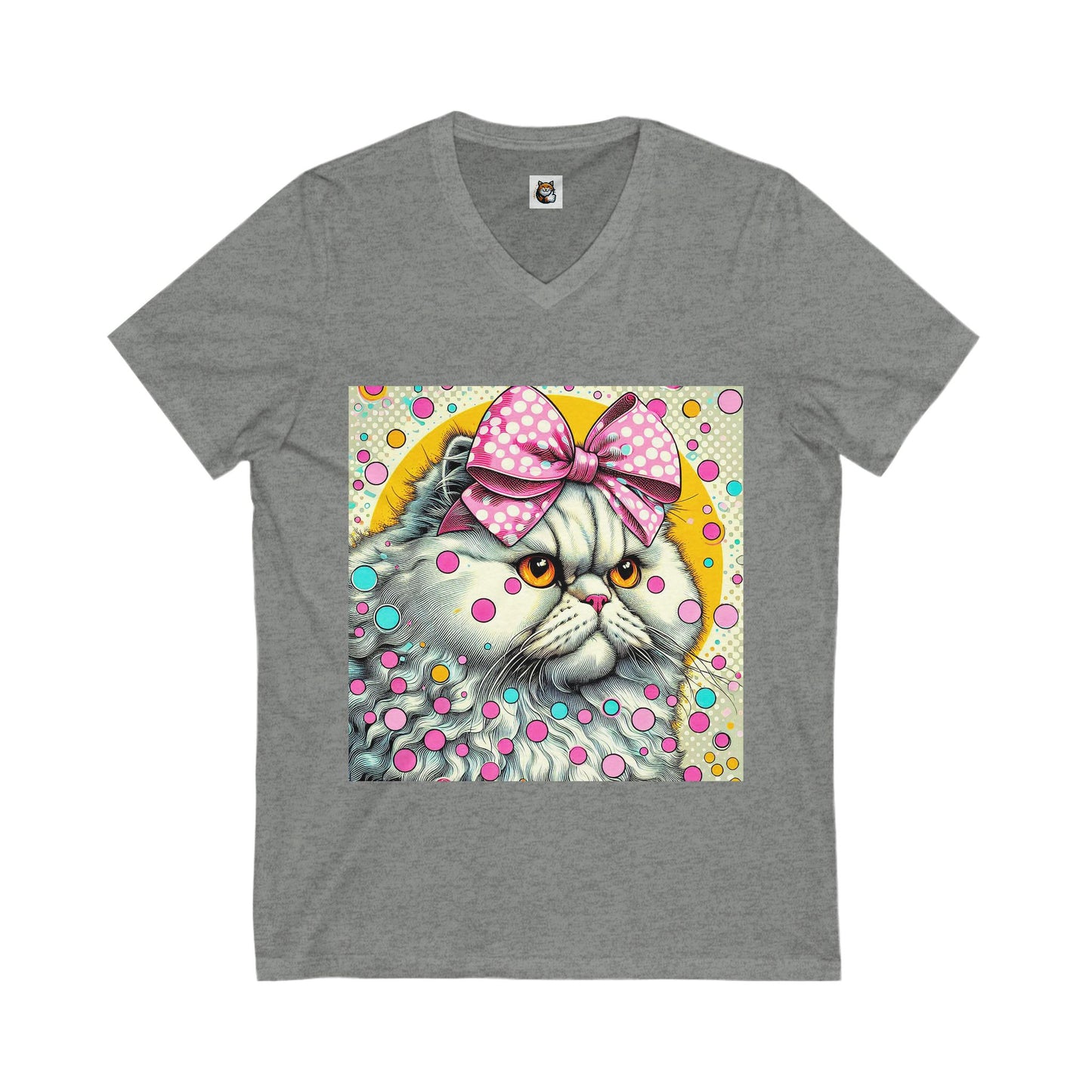 Selkirk Rex  V-Neck bow tie cutie