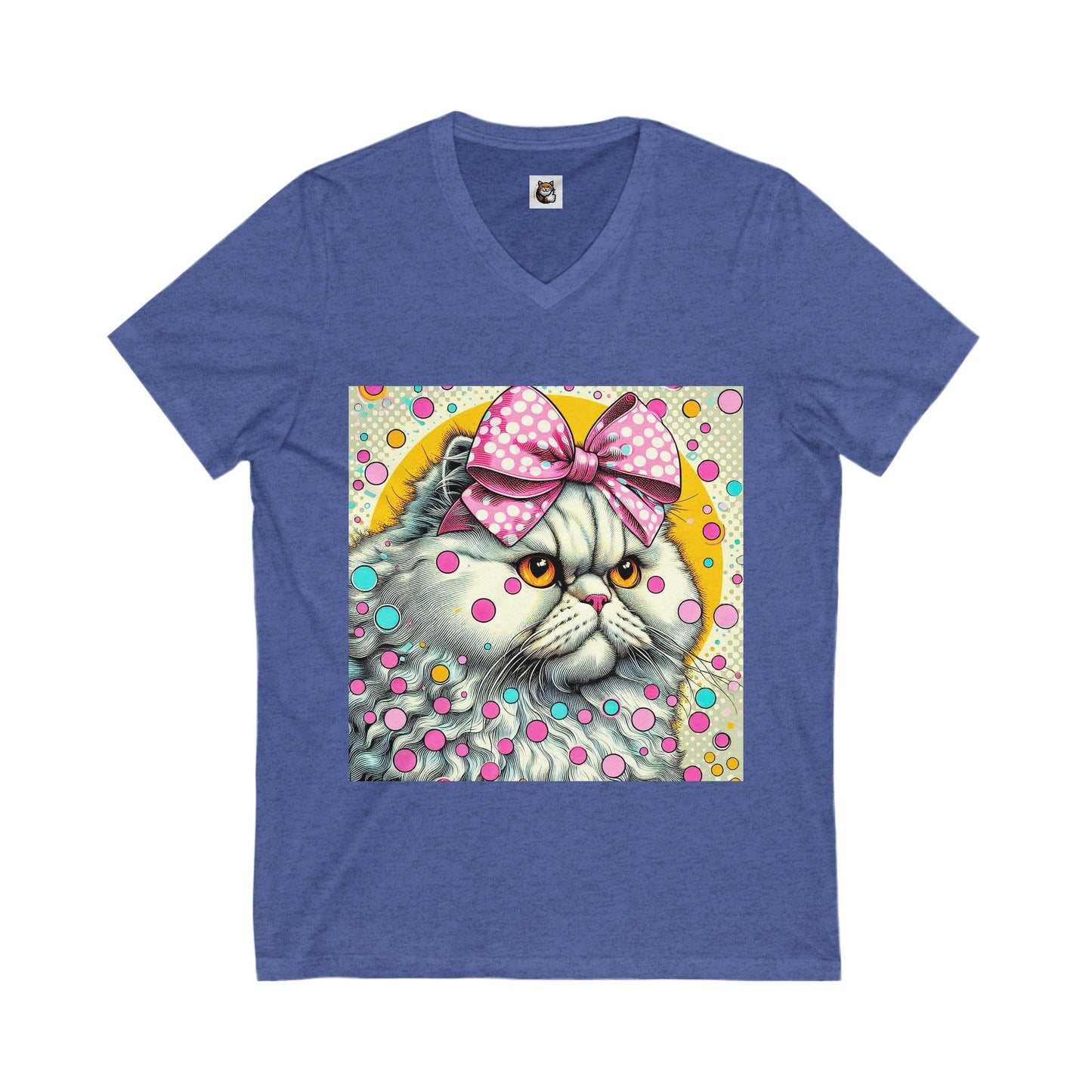 Selkirk Rex  V-Neck bow tie cutie